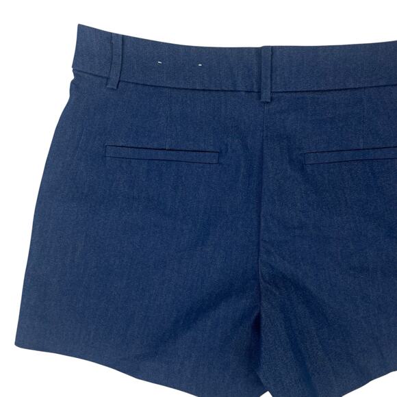 Ann Taylor Loft Riviera Shorts Refined Denim Chambray Blue Stretchy Size 2 - Picture 8 of 11